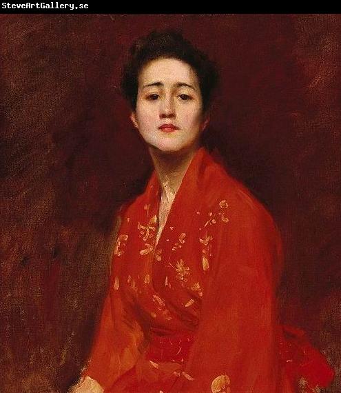 William Merrit Chase Study of a Girl in Japanese Dress